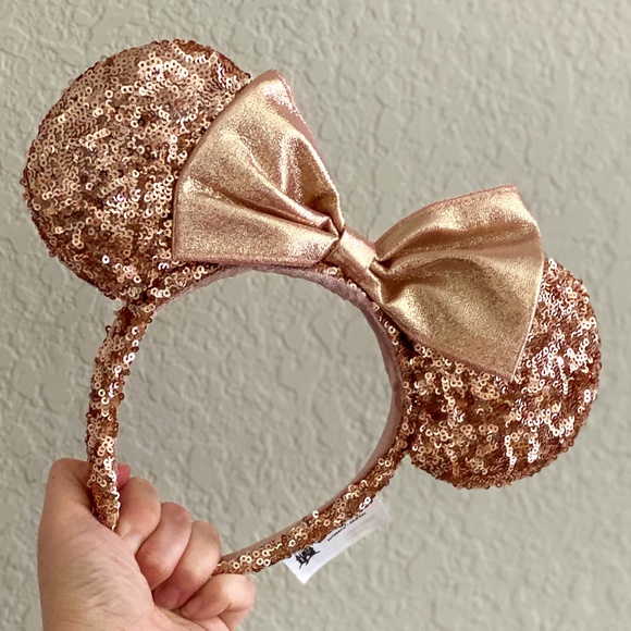 Disney Accessories - Walt Disney World Rose Gold Minnie Ears